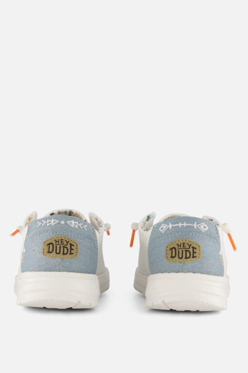 HEYDUDE Wendy Boho Instappers wit Canvas