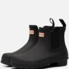Hunter Chelsea boots zwart Rubber