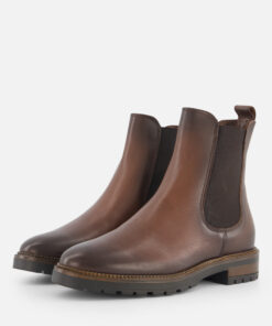 Linea Zeta Chelsea boots cognac Leer