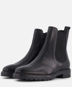 Linea Zeta Chelsea boots zwart Leer
