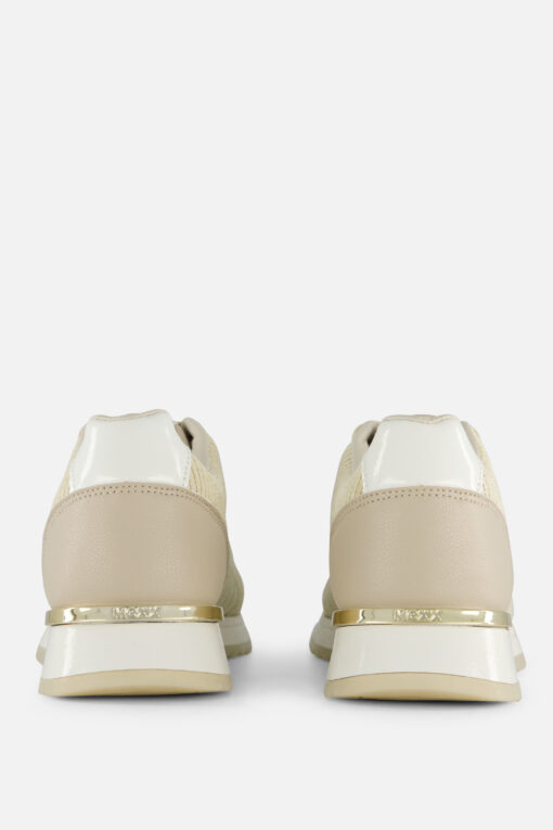 Mexx Gitte Glitter Sneakers beige Textiel