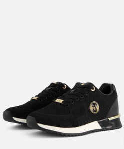 Mexx Gitte Glitter Sneakers zwart Pu