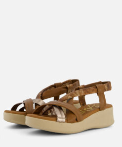 Oh My Sandals Sandalen cognac Leer