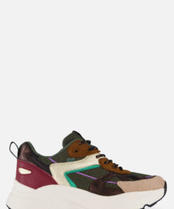 POSH by Poelman Sneakers bruin Synthetisch