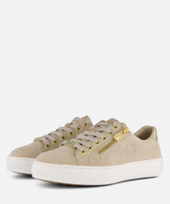 Rieker Sneakers beige Leer