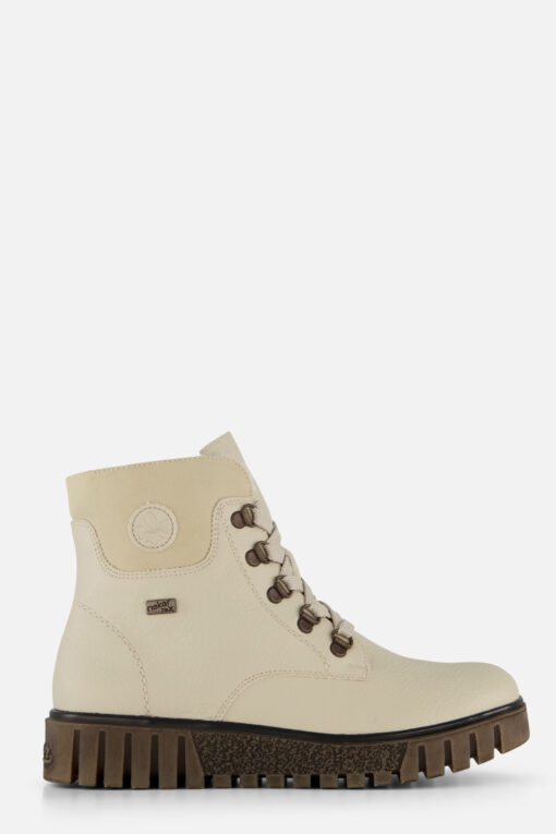 Rieker Veterboots beige Synthetisch