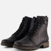 Rieker Veterboots zwart Synthetisch