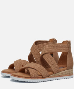 Skechers Bobs Desert Kiss Stretch Sandalen taupe