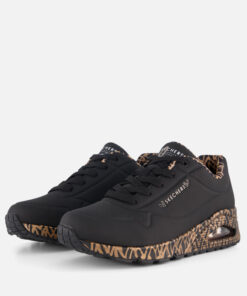 Skechers Uno JGoldcrown Love Sneakers zwart