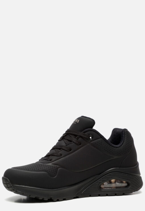 Skechers Uno Stand On Air Sneakers zwart Textiel