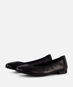 Tamaris Ballerina's zwart Leer
