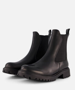 Tamaris Chelsea boots zwart Leer