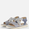 Tamaris Comfort Sandalen blauw Leer