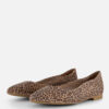 Tamaris Leopard Ballerina's bruin Leer