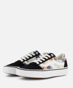 Vans Ward Stripe Floral Sneakers zwart Canvas