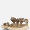 Woden Line Leopard Sandalen beige Leer