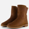Aqa Enkellaarsjes taupe Nubuck