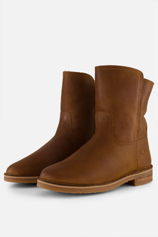 Aqa Enkellaarsjes taupe Nubuck