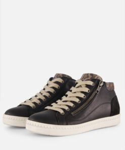 Aqa Veterboots zwart Leer