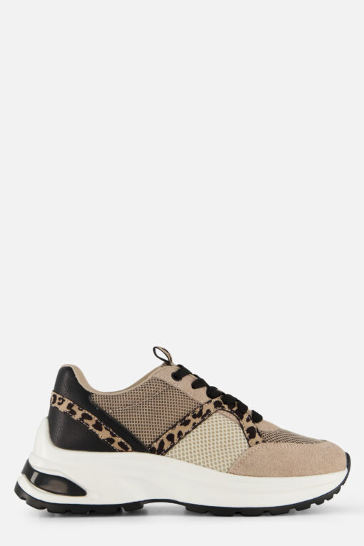 Cellini Leopard Sneakers beige Textiel