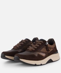 Gabor Rollingsoft Sneakers brons Textiel