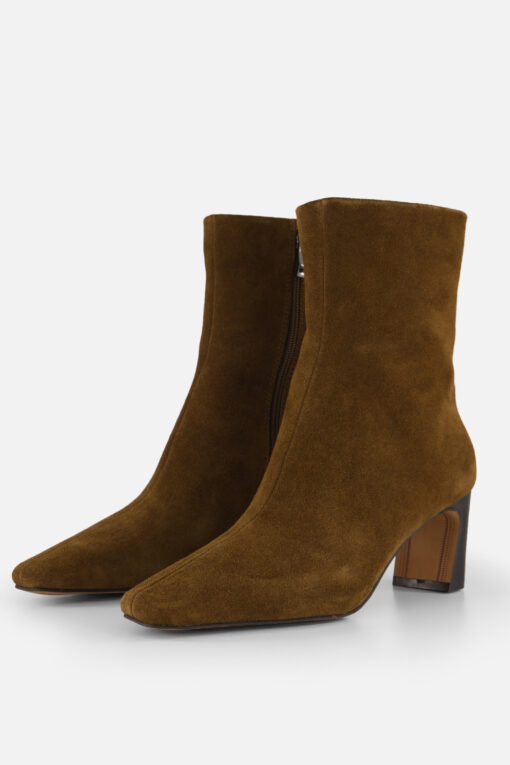 Linea Zeta Enkellaarsjes bruin Suede