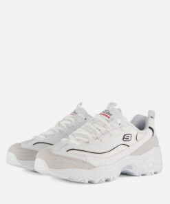 Skechers D'Lites Sneakers wit Suede