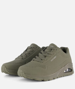 Skechers Uno Shiny Scale Sneakers groen Textiel