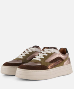 Aqa Sneakers brons Leer