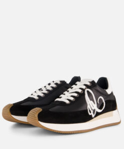 Aqa Sneakers zwart Leer