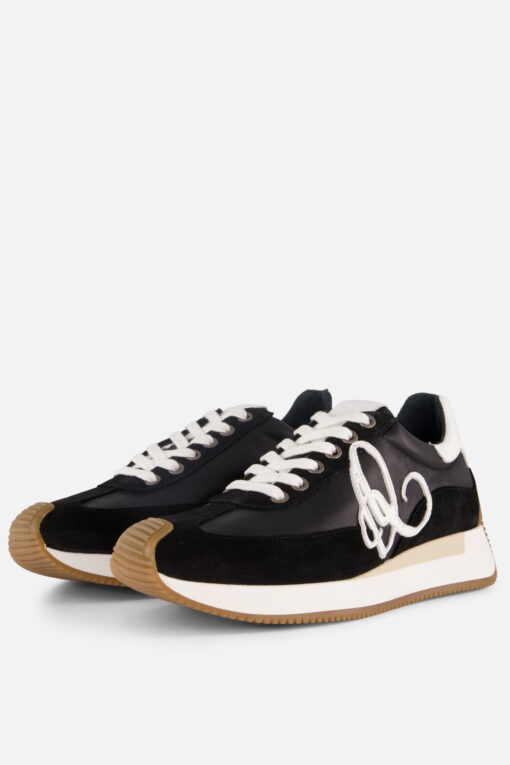 Aqa Sneakers zwart Leer