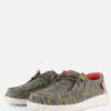HEYDUDE Wendy Sox Instappers groen Canvas