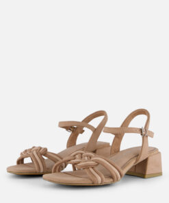 Marco Tozzi Sandalen beige Textiel