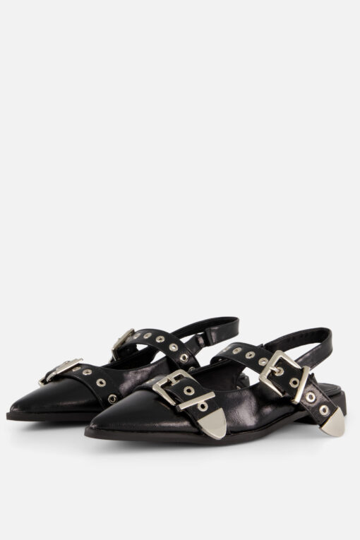 POSH by Poelman Instappers zwart Lak