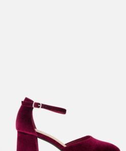 POSH by Poelman Pumps bordeauxrood Textiel