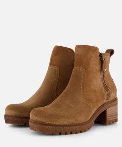 Panama Jack Pauline B13 Enkellaarsjes cognac Suede