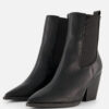 Posh by Poelman Chelsea boots met hak zwart Pu