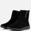 Rieker Tex Enkellaarsjes zwart Suede