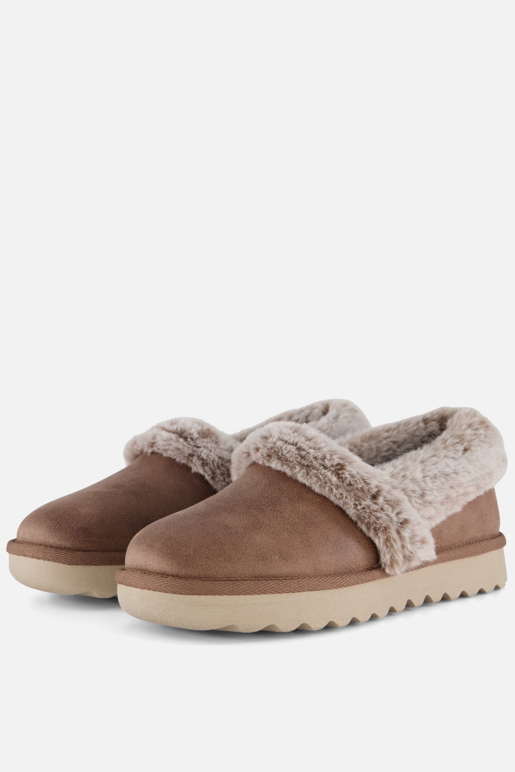 Skechers Cozy Up Pantoffels taupe Synthetisch