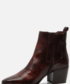 Tamaris Essentials enkellaarzen lak cognac