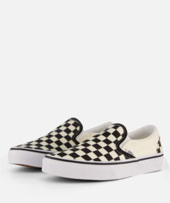 Vans Checkerboard Instappers zwart Canvas