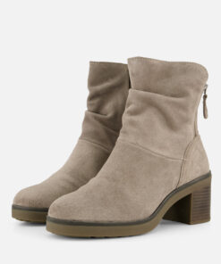 Feyn Enkellaarsjes beige Suede