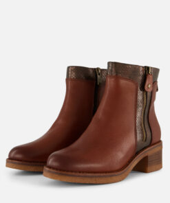 Marco Tozzi Enkellaarsjes cognac Synthetisch