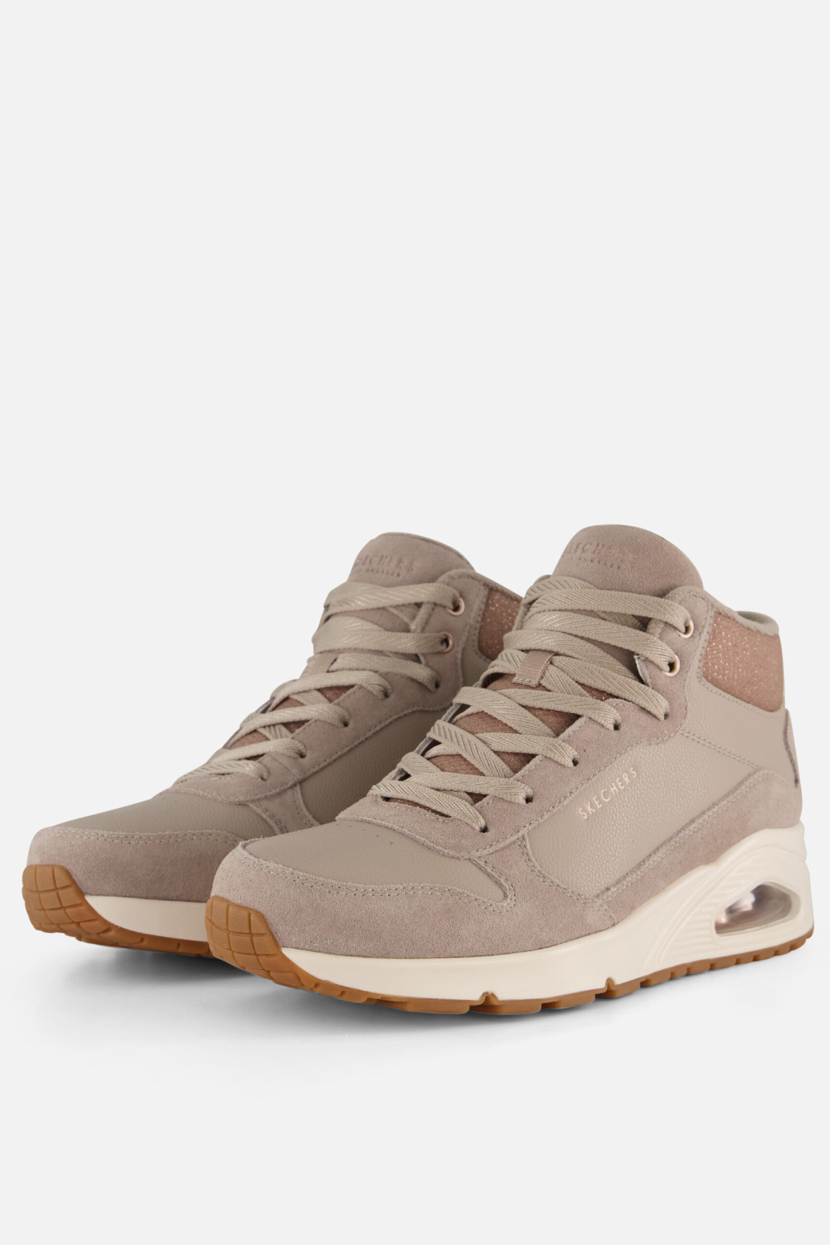 Skechers Uno veterboots beige