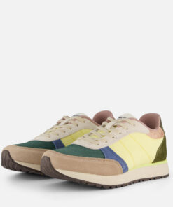 Woden Ronja Sneakers geel Leer
