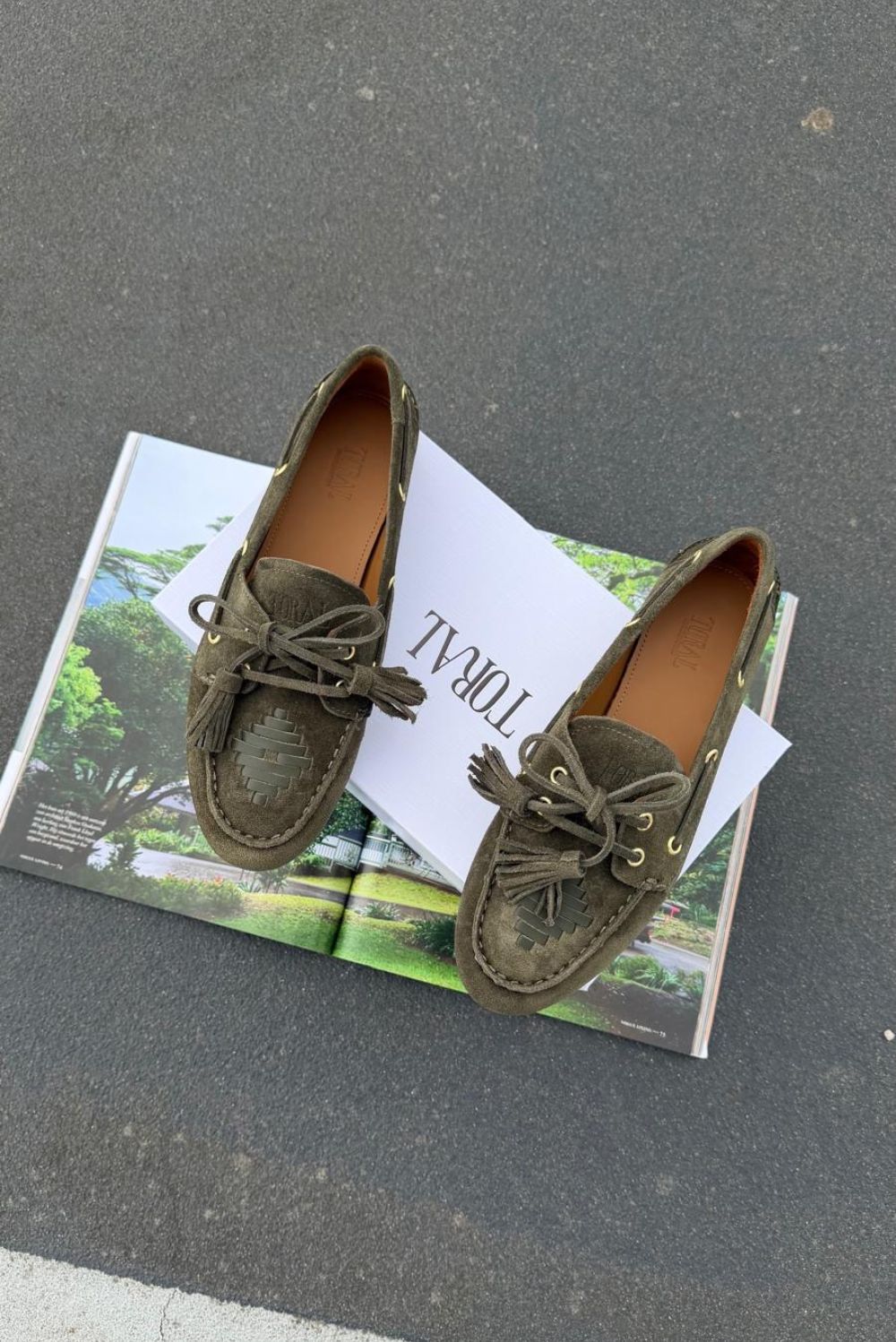 Toral loafers TL-SHIMA/GOLD basket thyme