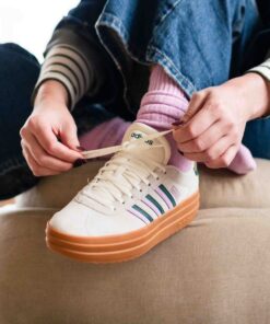 Adidas VL Court Bold Sneakers wit Leer