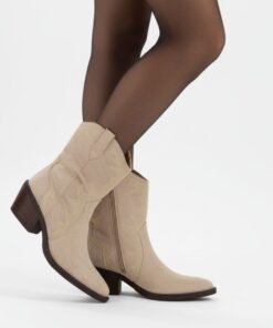 Ann Rocks Cowboylaarzen beige Synthetisch