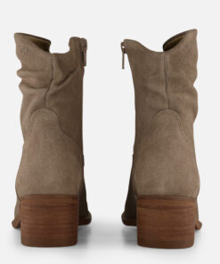 Alternative view of Aqa Plooi Enkellaarsjes grijs Suede