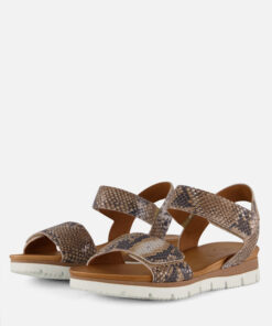 Alternative view of Aqa Snake Sandalen taupe Leer